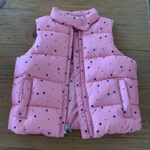 Pink Outer Vest with Blue Stars